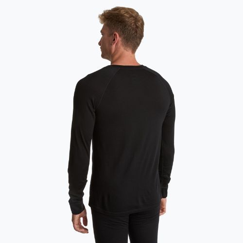 Felpa termica uomo 100% LANA MERINO TOP0538 nero