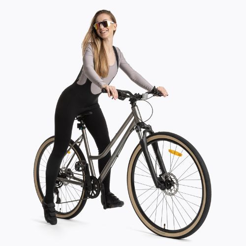 Pantaloni da ciclismo donna ATTABO OFREE CARGO termici black