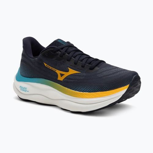 Scarpe da corsa da uomo Mizuno Wave Sky 9 blu baritono/agrumi/capri breeze