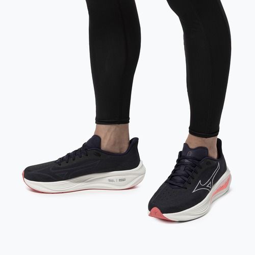 Scarpe da corsa Mizuno Neo Cosmo da uomo blu baritono/bianco neve/corallo brillante