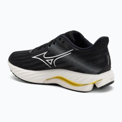 Scarpe da corsa da donna Mizuno Wave Inspire 21 nero/bianco/giallo brillante