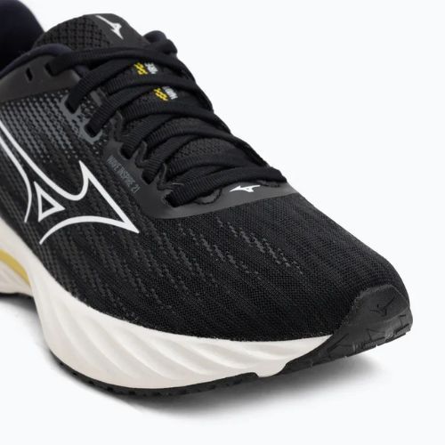 Scarpe da corsa da donna Mizuno Wave Inspire 21 nero/bianco/giallo brillante