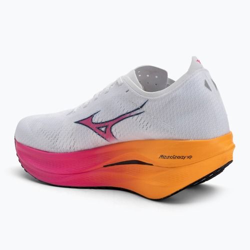 Mizuno Wave Rebellion Pro 3 scarpa da corsa bianco/rosa tetra/arancione