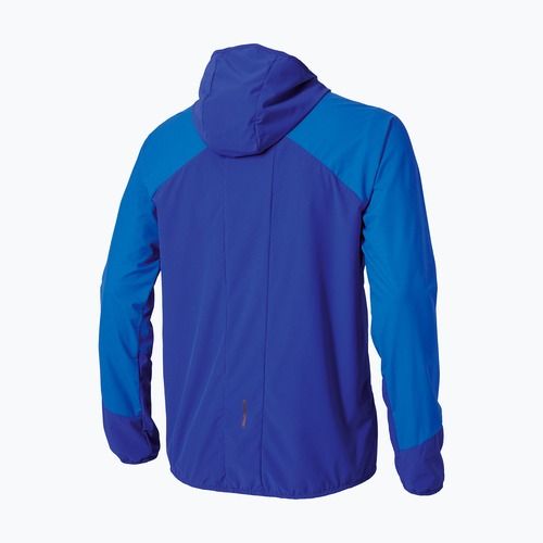 Giacca da corsa Mizuno Active Alpha Hodded blu sodalite da uomo
