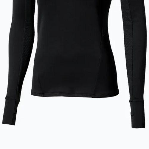 Felpa running donna Mizuno Active Warm Half Zip nero