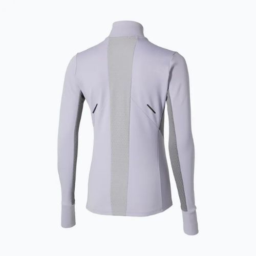 Felpa running donna Mizuno Active Warm Half Zip blu islandese