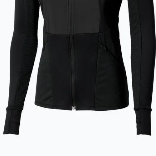 Giacca da running donna Mizuno Active Warm Hybrid Full Zip Hooded nero
