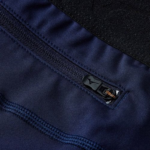 Leggings da corsa da uomo Mizuno Core Impulse Long blu baritono