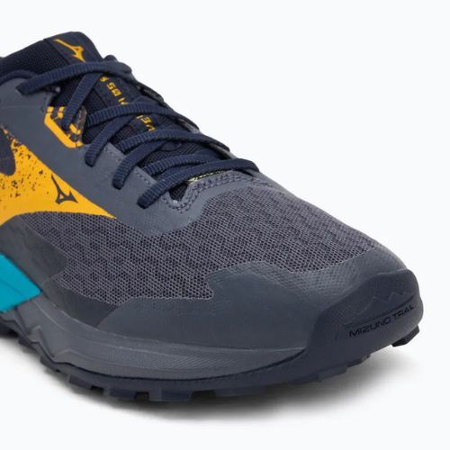 Scarpe da corsa da uomo Mizuno Wave Ibuki 5 GTX odyssey grigio/citrus/blu baritone