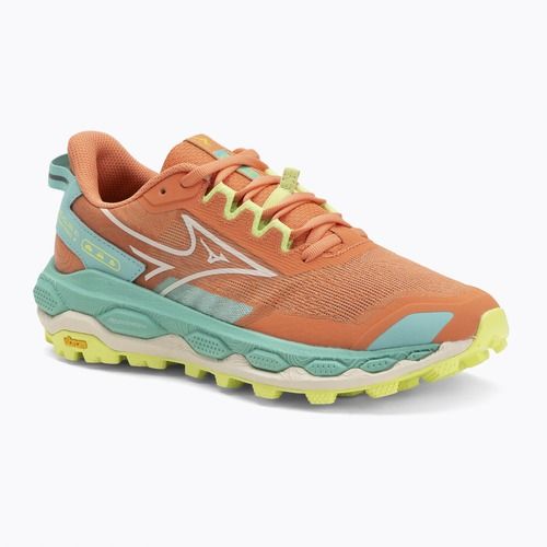 Scarpe da corsa da donna Mizuno Wave Mujin 11 salmone fresco/pristino/verde brillante