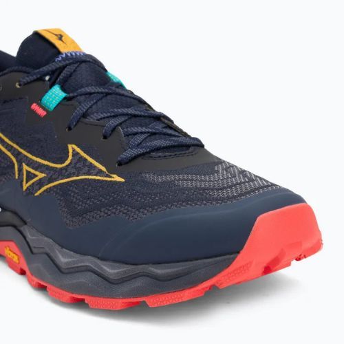 Scarpe da corsa da uomo Mizuno Wave Daichi 9 blu baritono/agrumi/corallo rosso 2