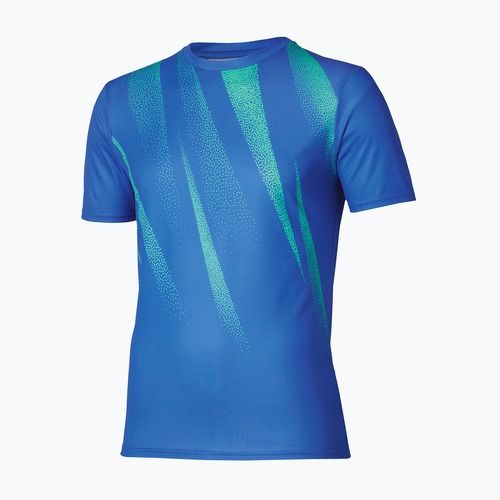 Maglietta da corsa Mizuno Core Graphic Tee uomo blu principessa