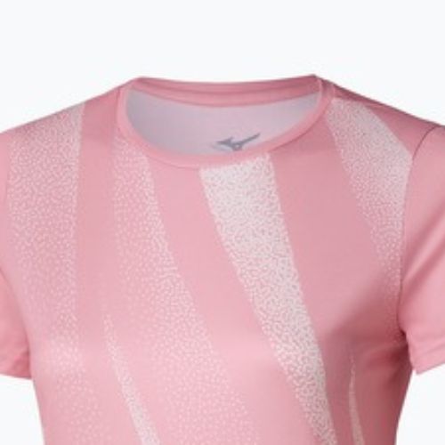 Maglietta da running da donna Mizuno Core Graphic Tee color malva sbiancato