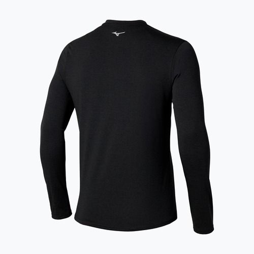 Maglietta a maniche lunghe Mizuno Core Impulse Half Zip da uomo, nero
