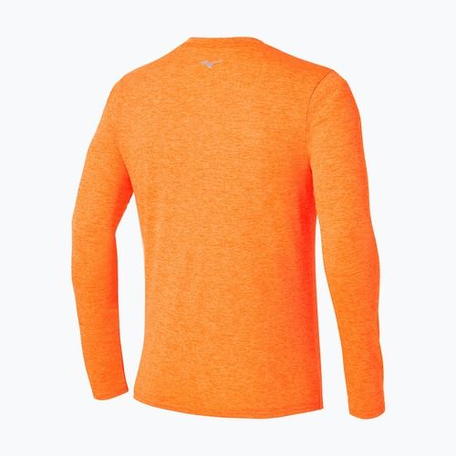 Mizuno Core Impulse Half Zip Tee Uomo tangelo running longsleeve