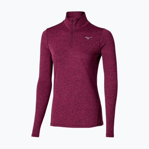 Felpa running donna Mizuno Core Impulse Half Zip Tee viola scuro