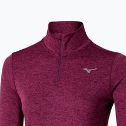 Felpa running donna Mizuno Core Impulse Half Zip Tee viola scuro