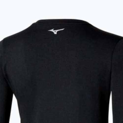 Maglietta Mizuno Core Impulse a maniche lunghe da donna, nero