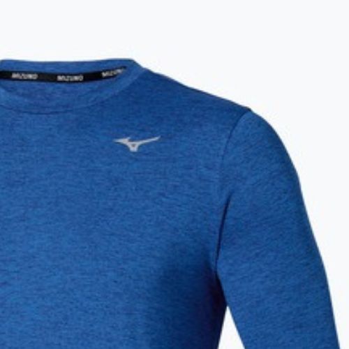 Maglietta Mizuno Core Impulse Tee a maniche lunghe da uomo, blu sodalite