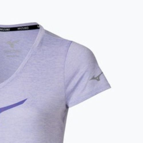 Maglietta da corsa da donna Mizuno Core Runbird Tee blu islandese