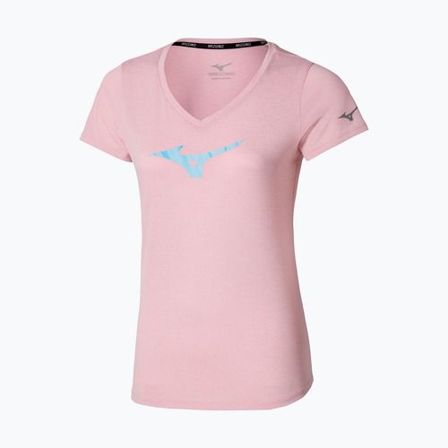 Maglietta da running da donna Mizuno Core Runbird Tee color malva sbiancato