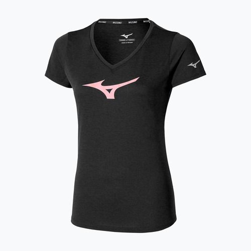 Maglietta da corsa da donna Mizuno Core Runbird Tee nero/mauve