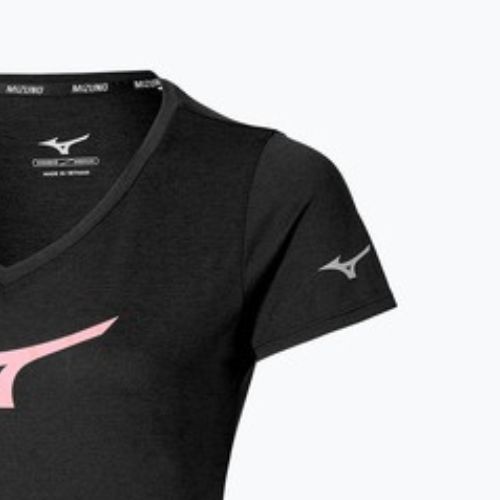 Maglietta da corsa da donna Mizuno Core Runbird Tee nero/mauve
