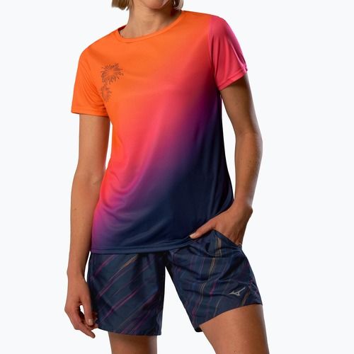 Maglietta da corsa da donna Mizuno Summer Pack QD Tee yuuyake