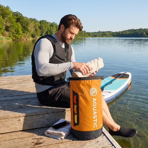 Sacca impermeabile AQUASTIC Dry Bag 13 l Nylon/TPU orange