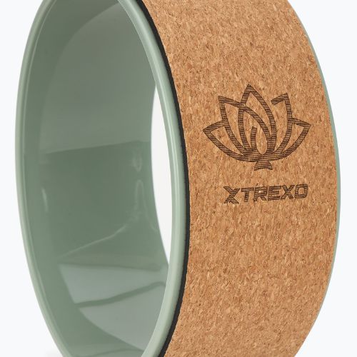 Ruota per yoga XTREXO in sughero Flowheel 32 cm olive