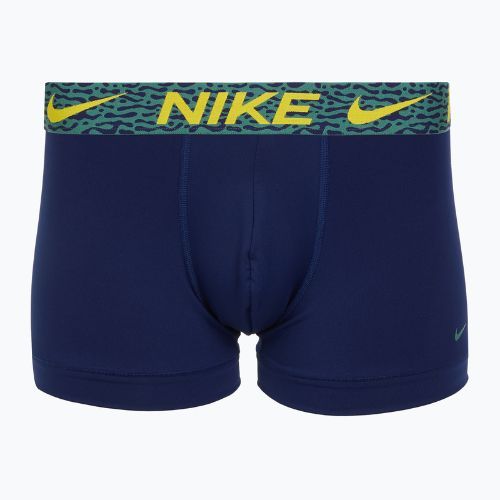 Boxer da uomo Nike Dri-Fit Essential Micro Trunk 3 paia blu void/lgh crim/brht citron/evergrn aura/abst wb