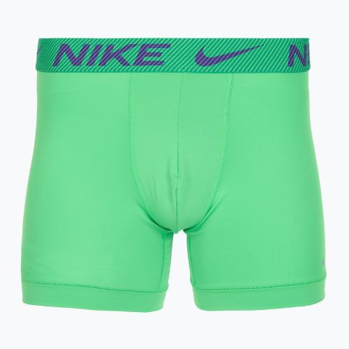 Uomo Nike Dri-Fit Essential Micro Boxer Brief 3 paia green shock/wild violet/nero txtd wb