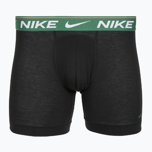 Boxer Nike Dri-FIT Ultra Comfort da uomo 3 paia nero evrgreen aura/deep night/nero in vita