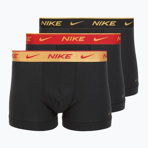 Uomo Nike Everyday Cotton Stretch Trunk boxer 3 paia blk/university red/wheat gold/nero high shine wb