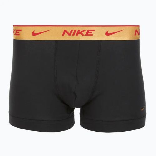 Uomo Nike Everyday Cotton Stretch Trunk boxer 3 paia blk/university red/wheat gold/nero high shine wb