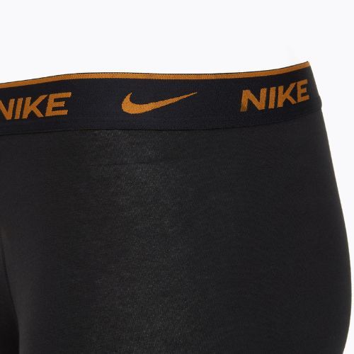 Boxer da uomo Nike Everyday Cotton Stretch Trunk 3 paia nero lig crim/des och/deep night logo in vita