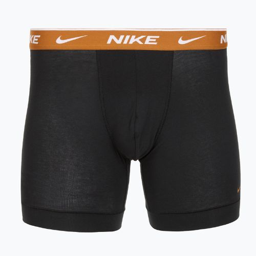 Uomo Nike Everyday Cotton Stretch boxer 3 paia nero light crimsn/desrt ochre/nero in vita