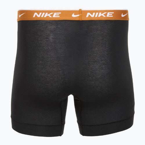 Uomo Nike Everyday Cotton Stretch boxer 3 paia nero light crimsn/desrt ochre/nero in vita