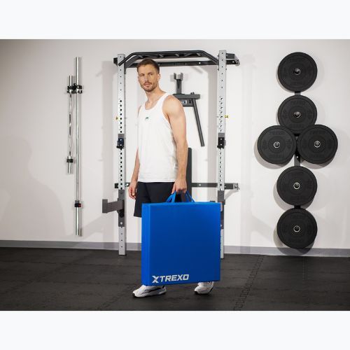 Materasso da ginnastica pieghevole TREXO 180 x 60 x 5 cm blu