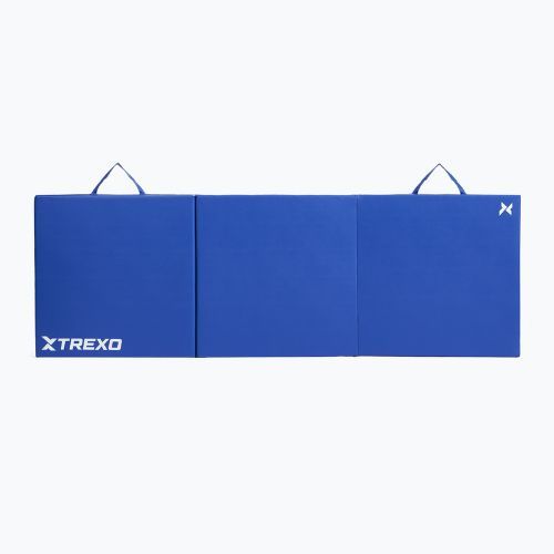 Materasso da ginnastica pieghevole TREXO 180 x 60 x 5 cm blu