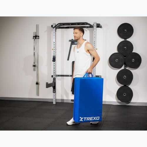 Materasso da ginnastica pieghevole TREXO 195 x 80 x 5 cm blu