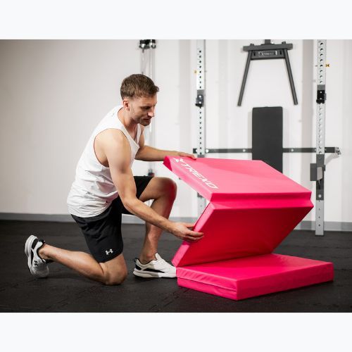 Materasso da ginnastica pieghevole TREXO 195 x 80 x 5 cm rosa