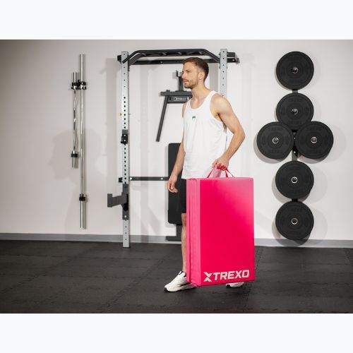 Materasso da ginnastica pieghevole TREXO 195 x 80 x 5 cm rosa
