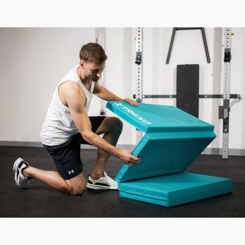 Materasso da ginnastica pieghevole TREXO 195 x 80 x 5 cm verde