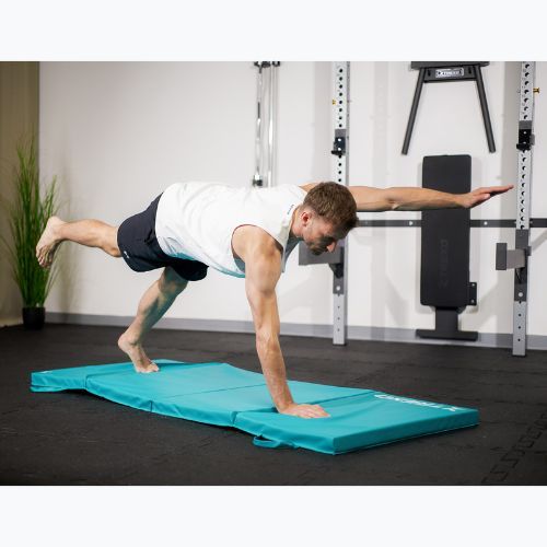 Materasso da ginnastica pieghevole TREXO 195 x 80 x 5 cm verde