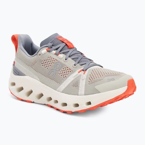 Scarpe da trail running On Cloudsurfer da donna fossile/avorio