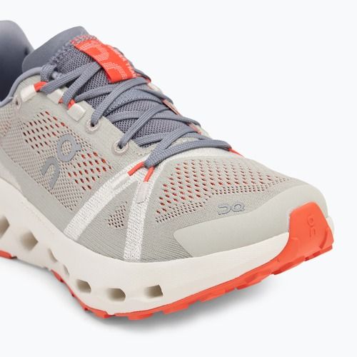 Scarpe da trail running On Cloudsurfer da donna fossile/avorio