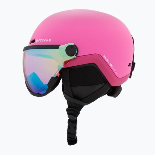 Casco da sci per bambini ATTABO Avens 2.0 Jr Visor pink