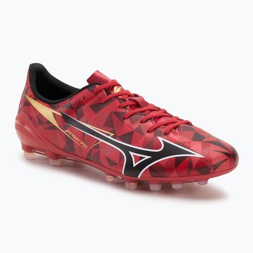 Scarpe da calcio Mizuno Alpha II Select AG morelia 40th rosso/nero/oro