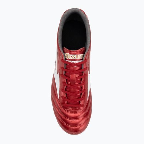 Scarpe da calcio Mizuno Morelia II Club FG 40° rosso/bianco/nero